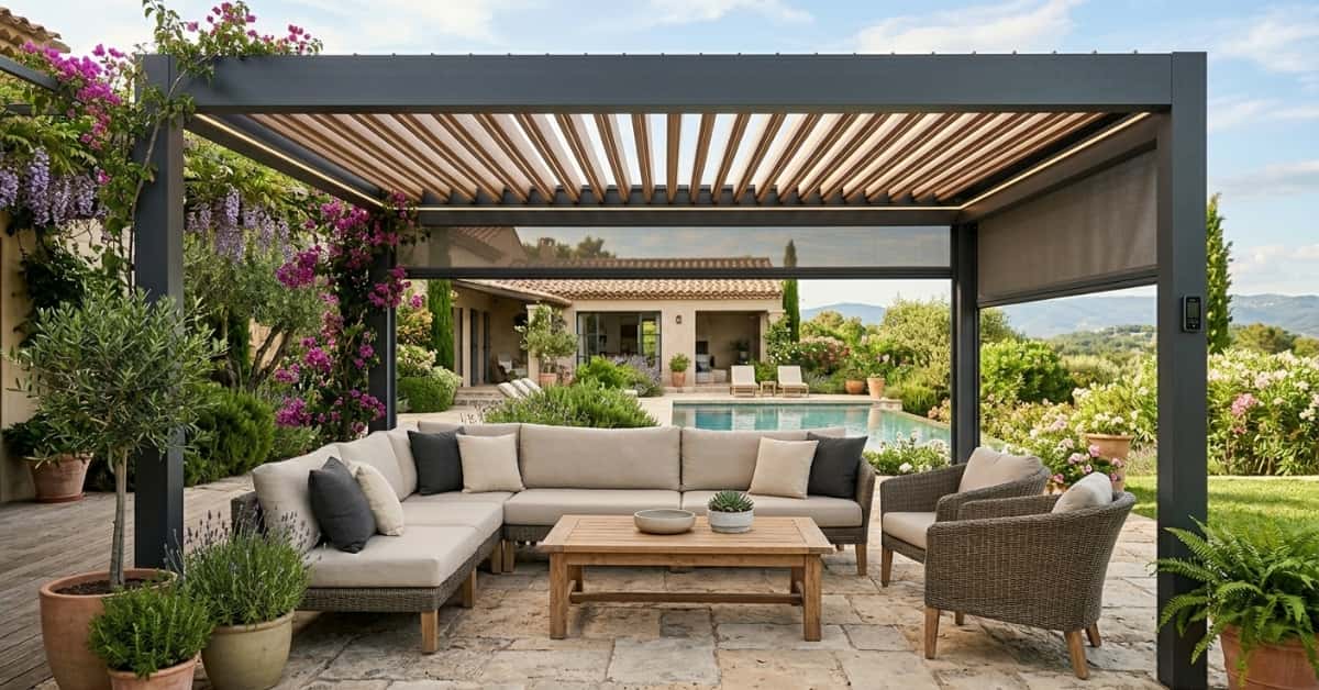 Motorized Louvered Pergola