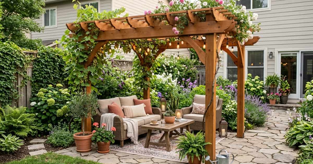 Small Backyard Pergola Design